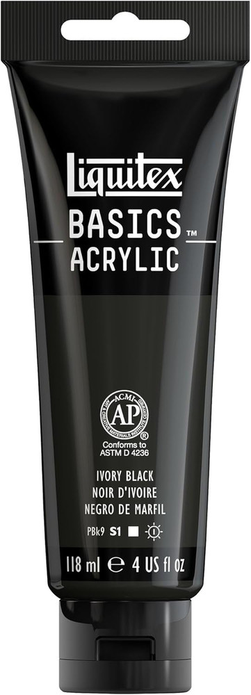 BASICS Acrylic Paint, 118Ml (4-Oz) Tube, Titanium White