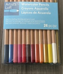 Artist’s Loft Watercolor Pencils 24pc Set Pre-Sharpened Colored Pencils – NEW
