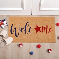 9 Pcs 4th of July Stencils for Door Mats Reusable Welcome Templates Large Stenci
