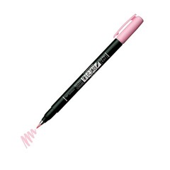 Brush Pen Fudenosuke Pastel Soft Pink Fits Black Paper Arts Drawing
