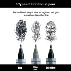 Kuretake Zig FUDEGOKOCHI Brush Pen, 3 variety set, Office Product