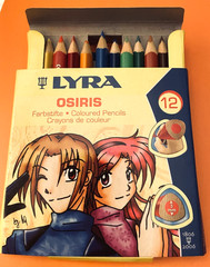 LYRA -Osiris- 12 Triangular Colored Pencils- 12 Colors- 3 mm. -New in Box
