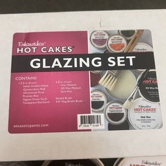 Enkaustikos Hot Cakes Glazing Set Encaustic Wax Paint Kit NEW in Box