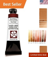 Extra Fine Watercolor 15ml Paint Tube, Burnt Sienna, 0.5 Fl Oz Pack of 1