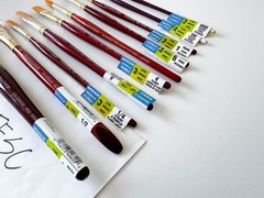 10 NEW Grumbacher Goldenedge Toray Wash Watercolor Brush Synthetic Bristles