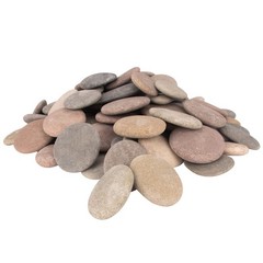 [About 94 PCS – 100 PCS](18 Pounds) Craft Rocks,Painting Rocks,2.1″-3.5″ Rive…