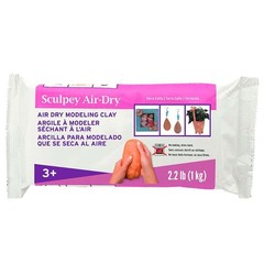 Sculpey Air-Dry Terra Cotta, Non Toxic, Air Dry Clay, 2.2 Pound bar Great for