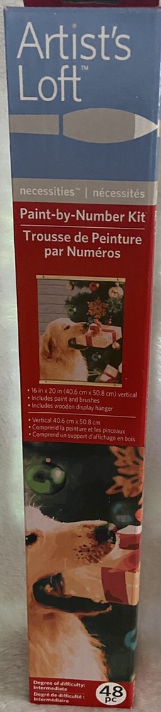 Artist’s Loft, Paint-by-Number Kit, 16″ x 21.5″ Vertical Canvas, Brushes, Paints