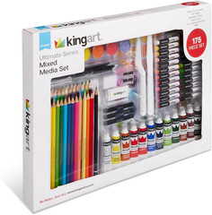 Ultimate Series 175 Piece Mixed Media Art Set, Colored Pencils, Oil Pastels, Acr