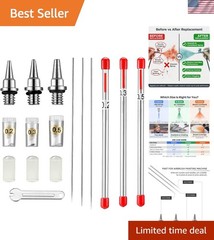 10 Pieces Airbrush Replacement Parts Kit – Compatible with Most Standard Airb…