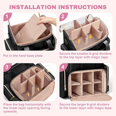 Double Layer Marker Organizer Bag Fit for 400 Markers, Large Marker Storage Case