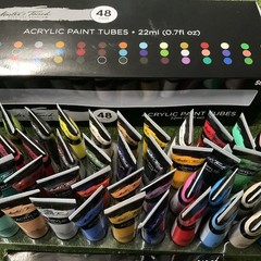 Lot Of 55 Masters Touch Fine Arts Acrylic Paint Tubes 22ml 0.7 Fl Oz
