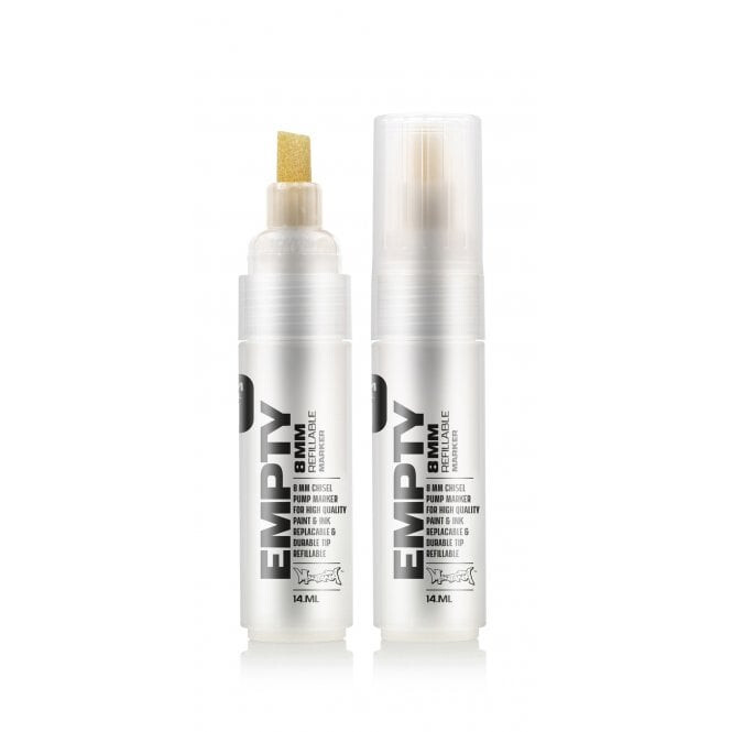 Montana Empty 8mm Chisel Mini Marker – Refillable 14ml Pen for Ink & Paint
