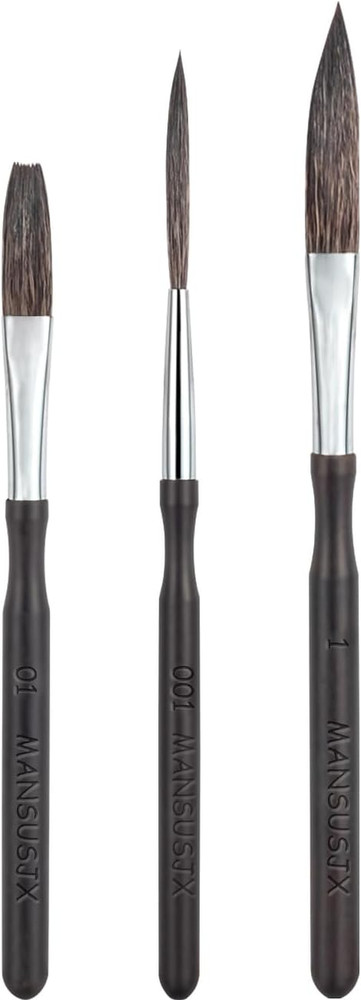 Starter Pinstriping Brush Kit, High Performance Striping Brushes, Long Liner …