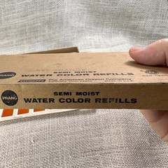 Prang Semi Moist Water Color Refills Red Orange Dixon 23 Pans USA Made