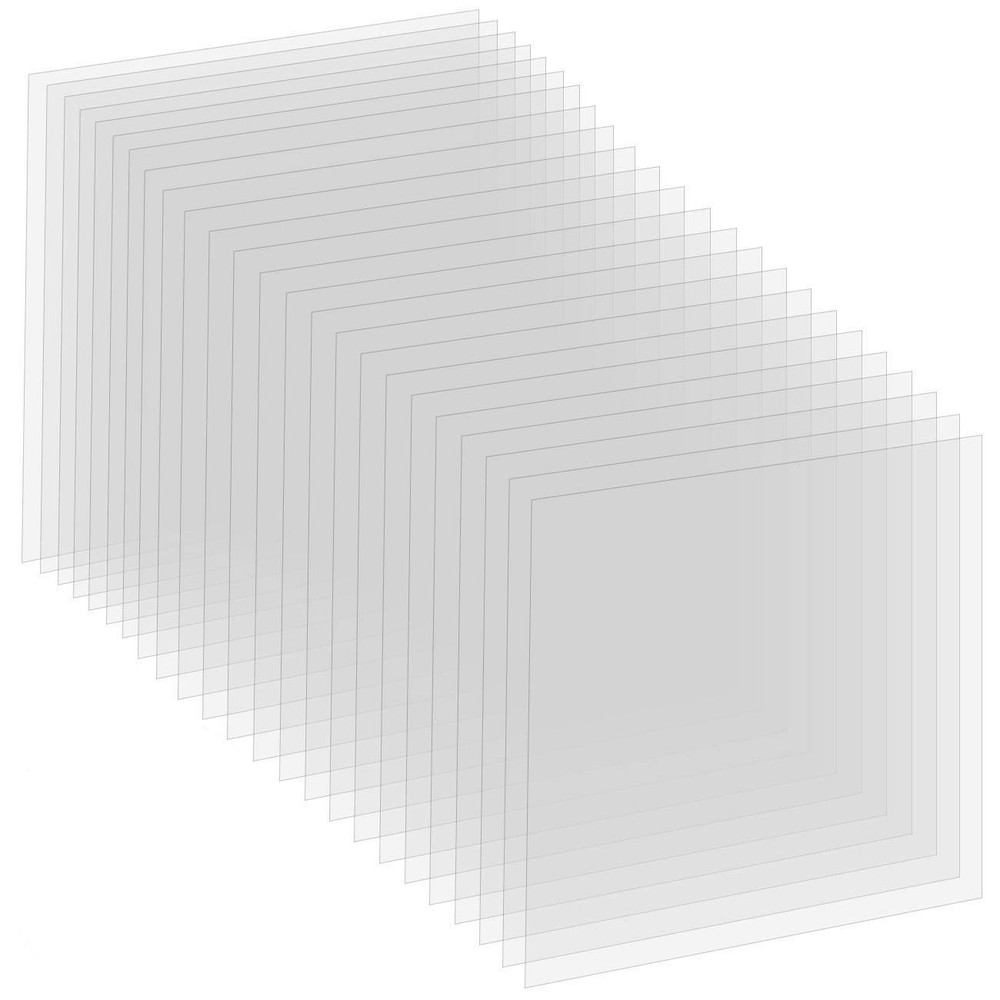24 Pack 4 Mil Clear Mylar Stencil Sheets, 12″ x Blank Reusable 4mil, 4mil