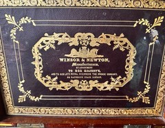 WINSOR & NEWTON VICTORIAN ARTIST’S WATERCOLOR BOX – LARGE RARE & SUPERB VINTAGE