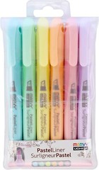 Pastel Highlighters 6ct , Assorted Colors ** LOT OF 3 ** (18 Markers Total)