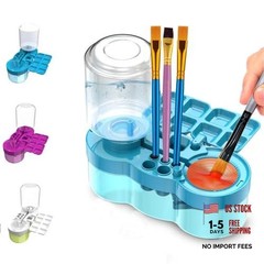 2026 Paint Brush Cleaner Brush Rinser Water Circulation, Brush Cleaner Blue