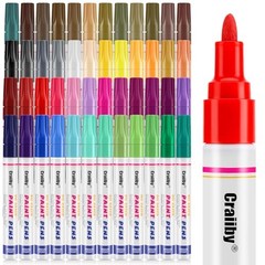 Oil Based Paint Markers, 48 Colors Permanent 48 Colors Oil-Based Paint Markers