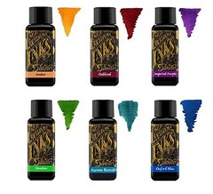 Diamine Fountain Pen Ink 30 ml – Colour Palette – 6 x Bottles –