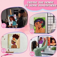 Sherr 20 Pcs Stretched Pre Drawn Canvas for Painting for Adults Outline Pre