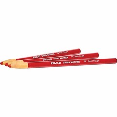 3 PACKS Dixon Phano China Markers RED: 3 Dozen or 36 Markers (1 Pack-12)