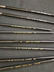8 – Vintage Kolinsky, Fine Sable Water Color Brushes, Various High End Brands