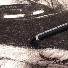 Charcoal Pencil Set – 12Pcs/Pk – Black Free Cutting Paper Handle Charcoal Pencil