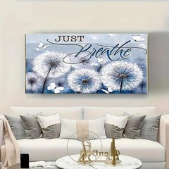 Large Diamond Art Painting Kits for Adults, DIY 5D Round Full Drill Dandelion..