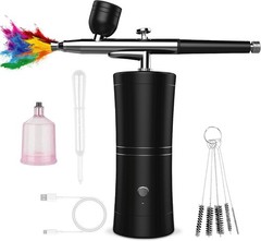 Airbrush-Kit Rechargeable Cordless Airbrush Compressor for Nail Art, makeup.