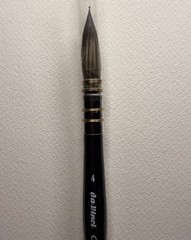da Vinci Watercolor Series 498 Casaneo Paint Brush, Round Quill New Wave Synt…
