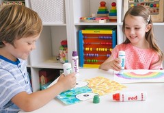 DO A DOT ART Markers 6-Pack Rainbow Washable Paint Marker Kids Toddler Craft USA