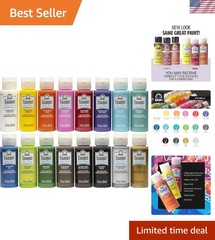 Durable Non-Toxic Gloss Enamel Paint for All Glass Projects – 16 Assorted Colors