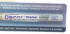 Marvy Uchida DecoColor Opaque Paint Marker X-Fine Silver Office School Crafts