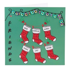 CraftBuddyUS CCK-WBFDS602: Holiday Cheer Crystal Art Card Kit 18x18cm