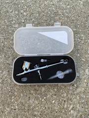 .3 Tip DUAL-ACTION Gravity Feed AIRBRUSH GUN Set Kit Paint Tattoo Hobby Nail Art