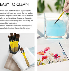 ARTIFY 10 Pieces Paint Brush Set, Intermediate Series, Includes a Carrying Ca…