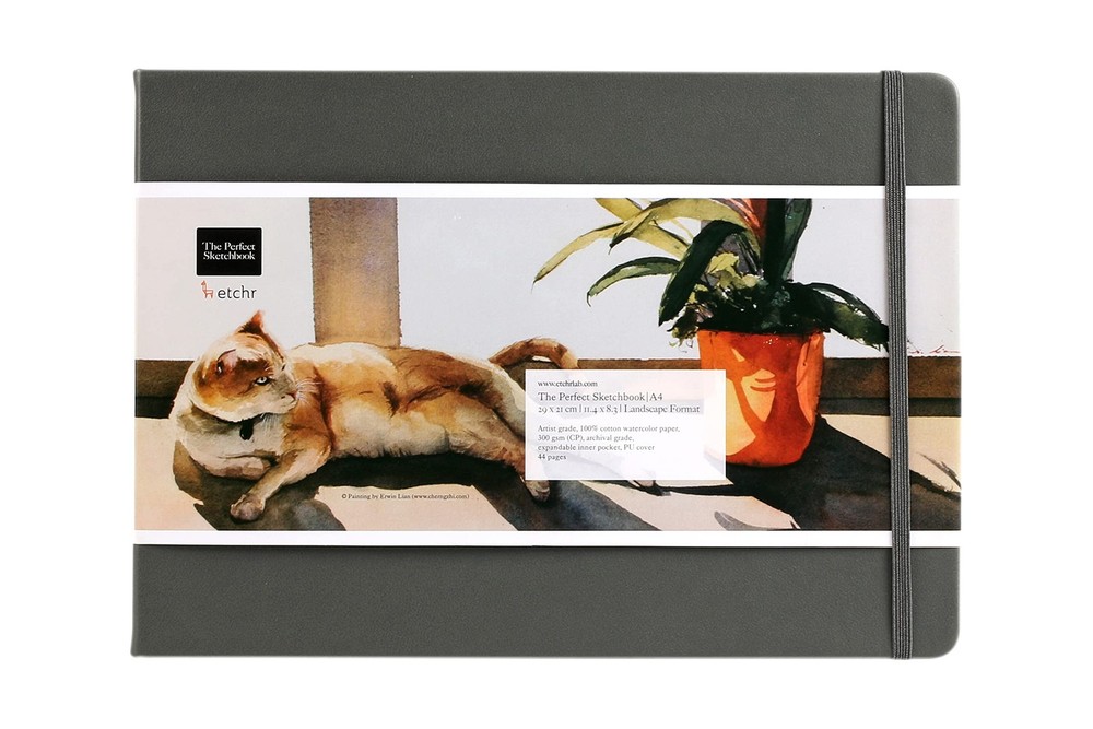 Etchr Perfect Sketchbook – A4 Landscape – Cold Press Mixed Office Product