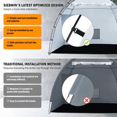 Portable Paint Booth Tent, Large 8(L) x6(W) x6(H) ft Spray Paint Tent with Bu…