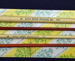 Vintage Artist Hobby Paint Sable Brushes Gyros Product Co #4-213J #8-214J 1950