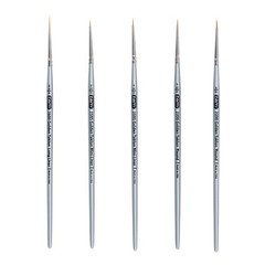 Brush Golden Taklon Miniature Detail Artist Brush Set Long Liner 20/0, Mini L…