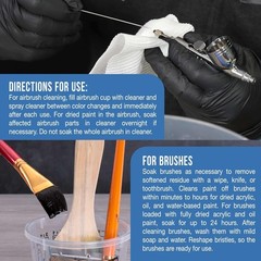 4-Ounce Airbrush Cleaning Solution for Paints and Makeup – Non-Toxic