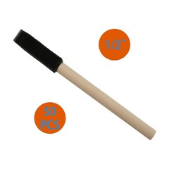 1/2″ Foam Brush 50pcs with High Density Foam, mini Foam Brush for Small Project