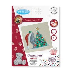 CraftBuddyUS CCK-MTY135: Season Sparkle Tatty Teddy Crystal Art Card Kit 18x18cm