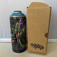 Montana Colors Limited Edition Signed Apex Turquoise Blue Spray Paint Can 2010