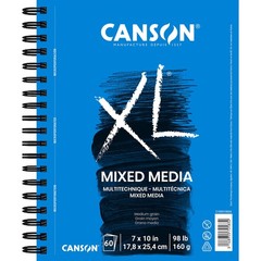 XL Series Mixed Media Pad Side Wire Heavyweight Art Paper 7×10″ 60 Sheets