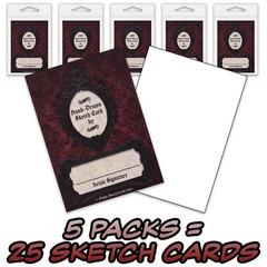 25 Gothic Sketch Cards – Blank Trading Cards – 2.5x 3.5 – 32pt – For Gothic Art