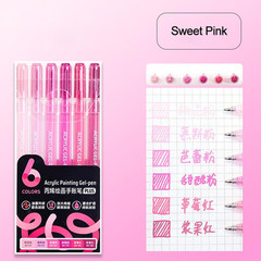 Acrylic Gel Pens for Coloring Books, Quick Dry 6 Pcs 1.0Mm Fine Point Gel