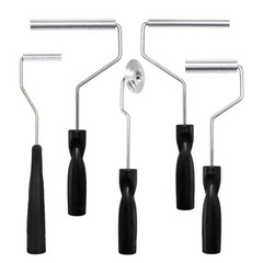 5 Pcs Fiberglass Roller Tools Kit, Laminating Silver
